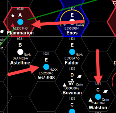 Traveller Map with Walston