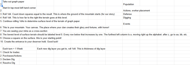 Dwarf Mine 2015 - Showing design concept