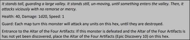 Fantasy Civ Solo Epic Monster Guardian