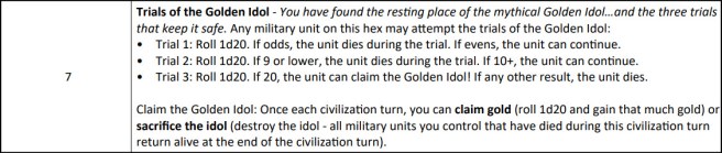 Fantasy Civ Solo Golden Idol