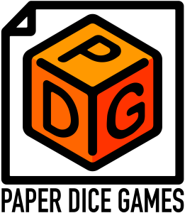 Paper Dice Games Logo Orange Full - Raw