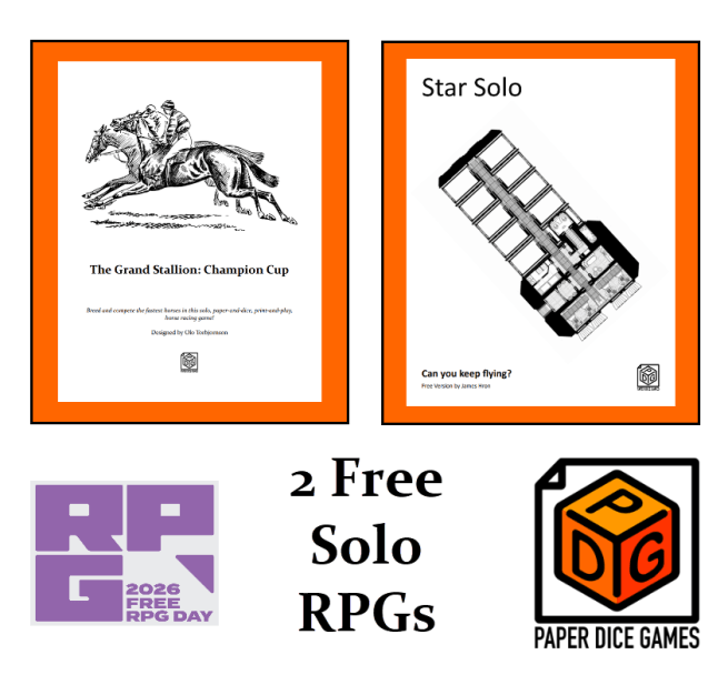 2026 Free RPG Day for Paper Dice Games