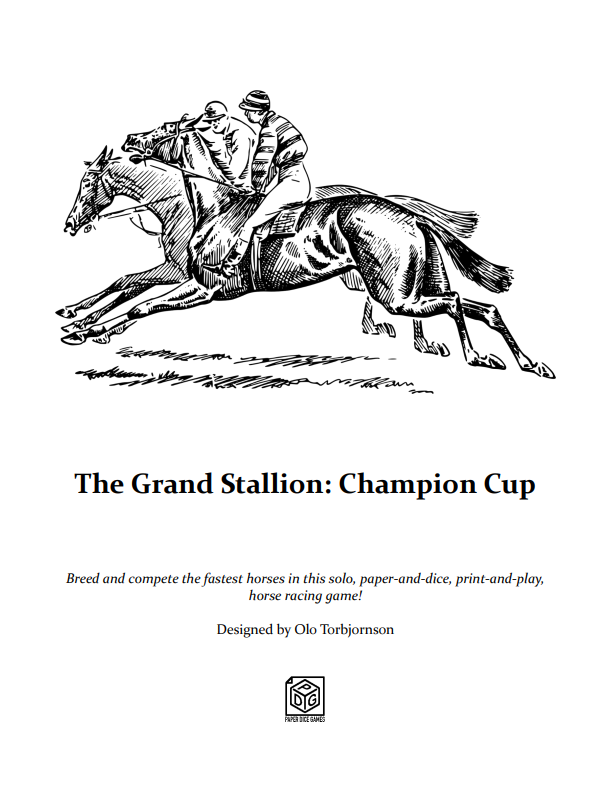 The Grand Stallion Champion Cup Cover