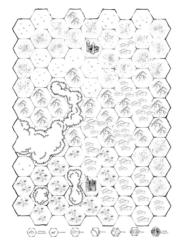 Preview - New Map from the Fantasy Civ Solo Quests Expansion